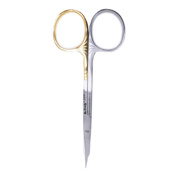 Ножницы Hu-Friedy #10, Super-Cut, остроконечные, с двойным изгибом, 1 зубчатое лезвие, 13,5 см - фото 3