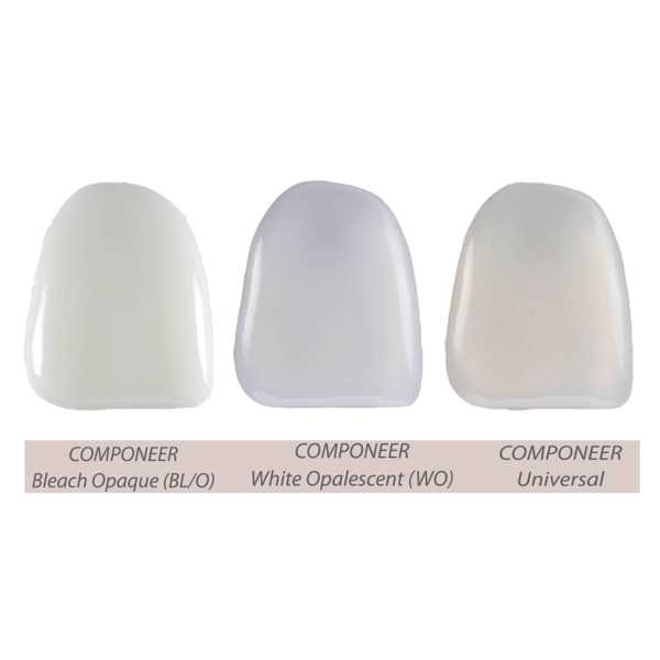 Componeer Set upper - гарнитур виниров для верхней челюсти (11, 12, 13, 21, 22, 23), размер M, цвет Enamel Universal, 6 шт - фото 1