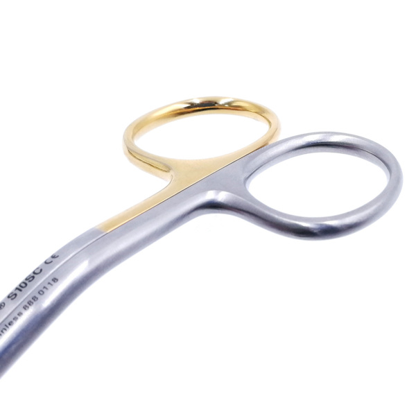 Ножницы Hu-Friedy #10, Super-Cut, остроконечные, с двойным изгибом, 1 зубчатое лезвие, 13,5 см - фото 8