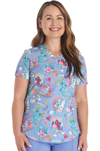 Топ женский Cherokee CK664, принт "Аксолотль", L - фото 0