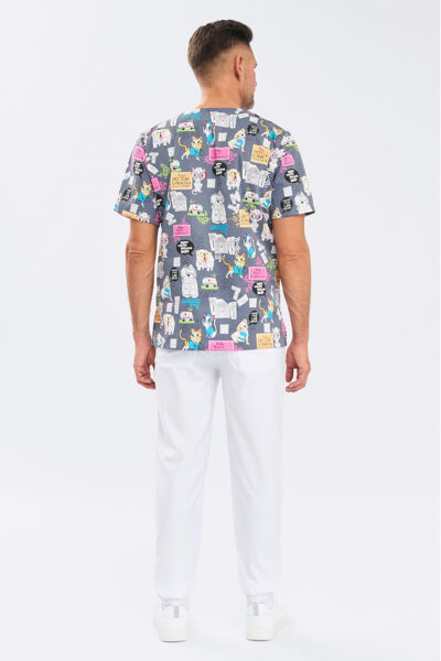 Туника мужская Тезис TZ600, принт "Котики и собачки", 56 - фото 3