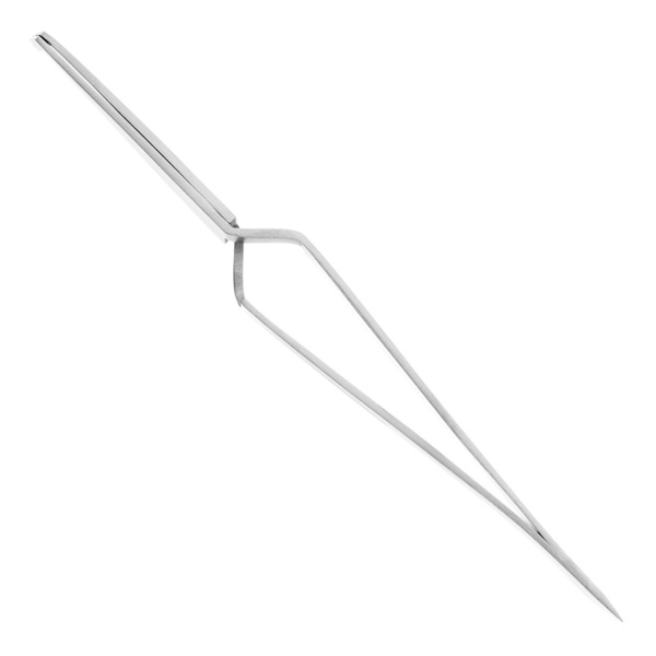 Пинцет ортодонтический HLW H-321A*, обратный, изогнутый, для брекетов, 125 мм - фото 1