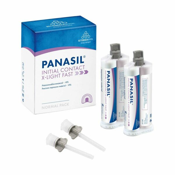 Panasil initial contact X-Light Fast - корригирующий материал, очень жидкотекучий, 2x50 мл + 8 смесителей