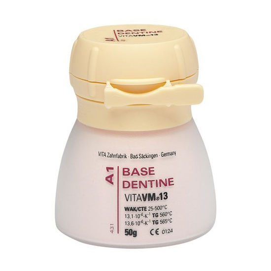 VITA VM 13 BASE DENTINE - порошок для облицовки металлических каркасов, цвет A3, 50 г - фото 0