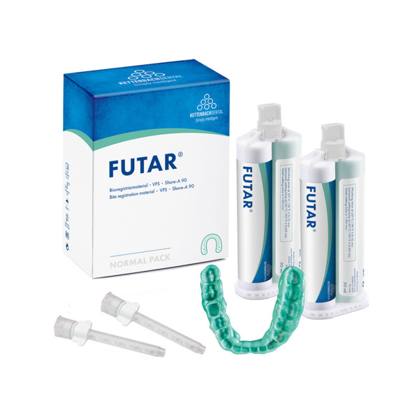 Futar (Normal pack) - материал для регистрации прикуса (А-силикон), 2x50 мл + 6 смесителей, NEW