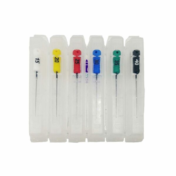 Спредер ручной FKG, для латеральной конденсации, 25 мм, набор №15-40/.02, никель-титан, 6 шт - фото 1