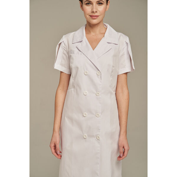 Халат женский Dr. Nice двубортный, белый, 44 - фото 1