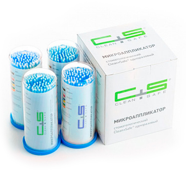 Микроаппликаторы №3, Fine, голубой, 100 шт - фото 0