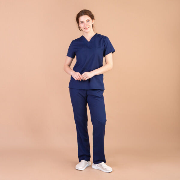 Брюки женские Тезис TZ317, темно-синий, 40 - фото 0