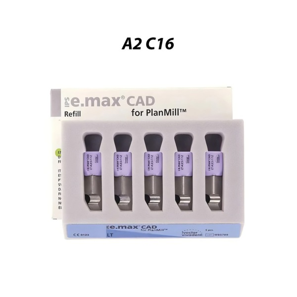 IPS e.max CAD PlanMill LT - блоки из дисиликата лития, цвет A2, C16, 5 шт - фото 0