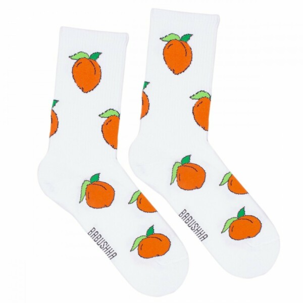 Носки женские, "Персики", белый, 36-40 - фото 0