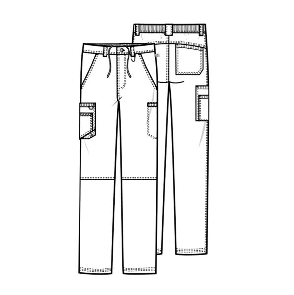 Брюки мужские Cherokee CK200A, винный, 2XL - фото 4