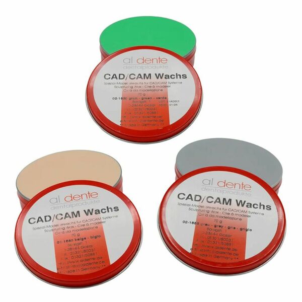 Воск моделировочный CAD/CAM Al Dente Modeling wax, твердый, для моделирования под сканирование, зеленый, 70 г, 1 шт - фото 0