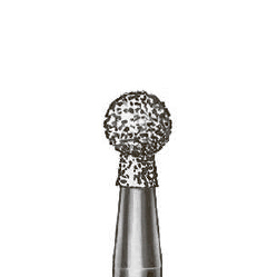 Бор алмазный 802, шаровидный с воротником, D=0.9 мм, FG, синий - фото 0