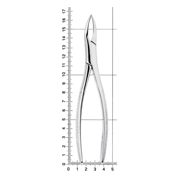 Щипцы для удаления зубов, верхние корни, S-образные, стандартные, без насечек - фото 7