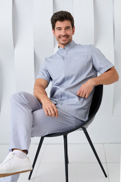 Туника мужская Dr. Nice, на молнии, серый, 48 - фото 4