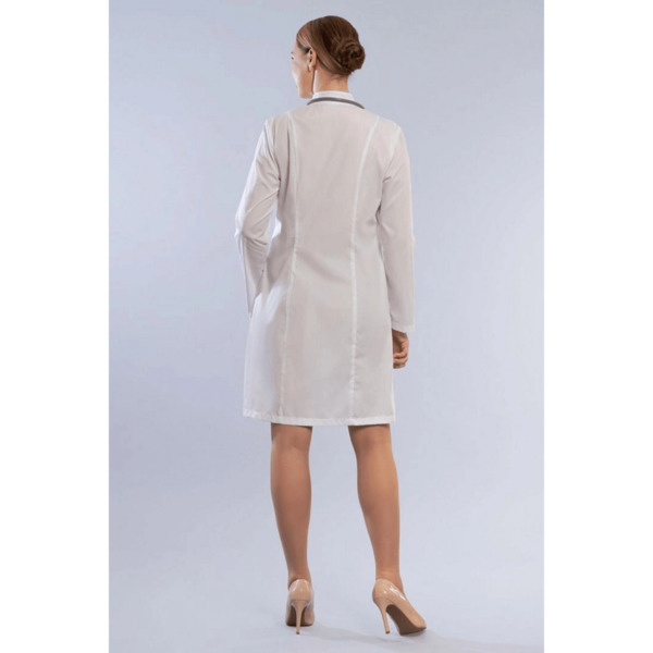 Халат женский 206ТС, длинный рукав, белый, 54 - фото 2