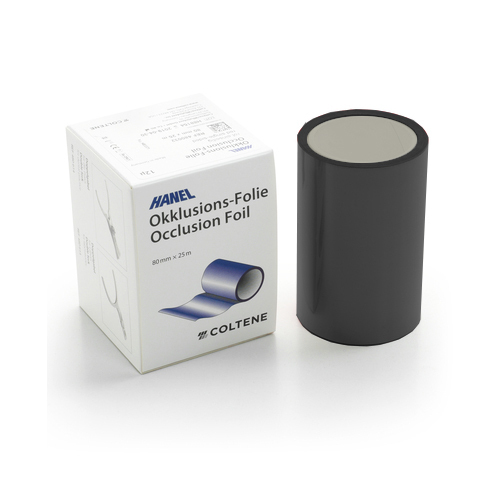 OCCLUSION FOIL - окклюзионная фольга на полимерной основе, 80 мм х 25 м, 12 мкм, черная - фото 0