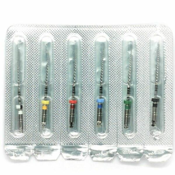 Файлы машинные Eurofile DK-Files, для препарирования каналов, 25 мм, набор №15-40/.04, никель-титан, 6 шт - фото 1