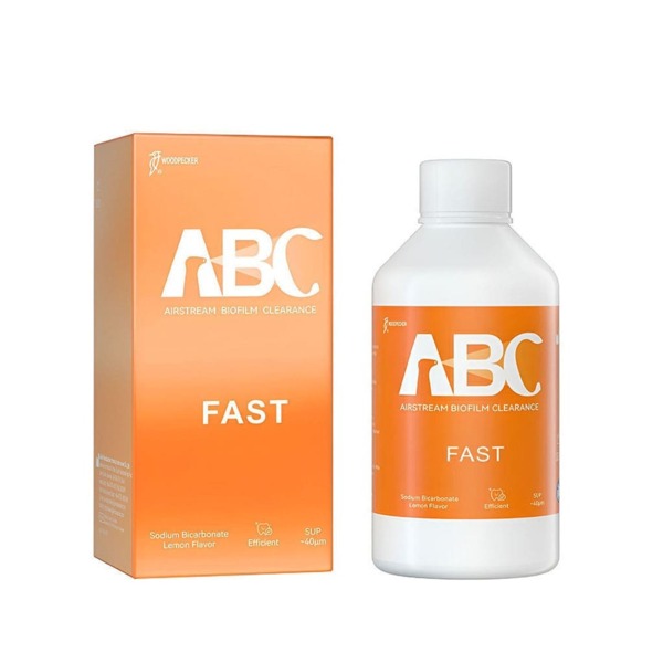 Порошок для Air-Flow Woodpecker PT-S1 Fast, на основе бикарбоната натрия, лимон, 40 мкм, 300 г, 1 шт - фото 0