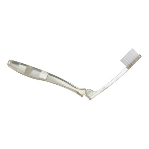 Зубная щетка Revyline S4000 Travel Glass, складная, для брекетов, желтый, 1 шт - фото 3