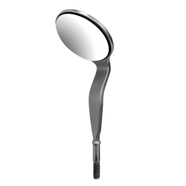 Зеркало Hu-Friedy #5, родиевое, двустороннее, коническое, двойная американская резьба, 24 мм, 1 шт - фото 0