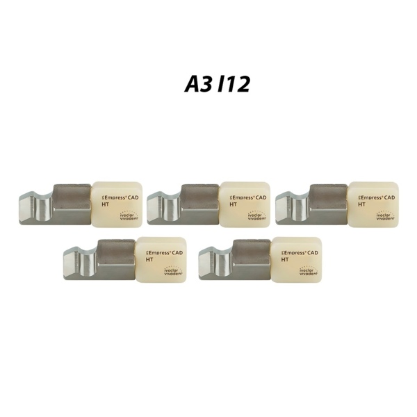 IPS Empress CAD PlanMill HT - блоки из лейцитной керамики, цвет A3, I12, 5 шт - фото 0