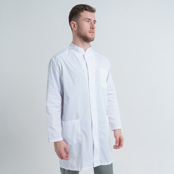 Халат мужской 68ТСД, белый, 58 - фото 0