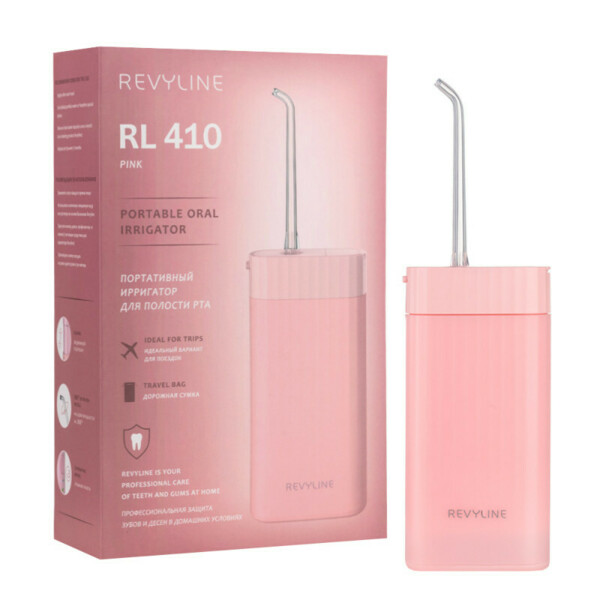 Портативный ирригатор Revyline RL 410, розовый - фото 0