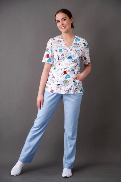 Туника женская Тезис TZ305, принт "Скорая помощь", 44 - фото 1