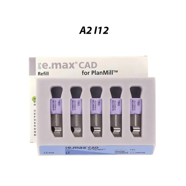 IPS e.max CAD PlanMill LT - блоки из дисиликата лития, цвет A2, I12, 5 шт - фото 0