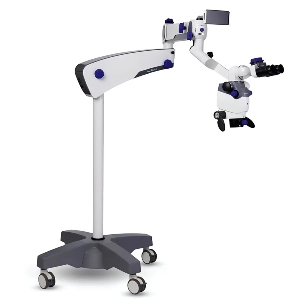 Микроскоп стоматологический Alltion AM-6000VC, операционный, плавное увеличение, с вариоскопом и встроенной Full HD камерой, сменное крепление	 - фото 2