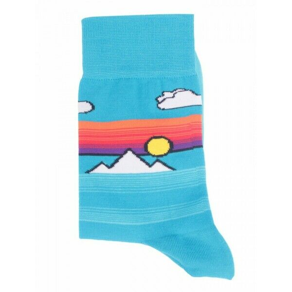 Носки женские, "Закат в горах", голубой, 36-40 - фото 2