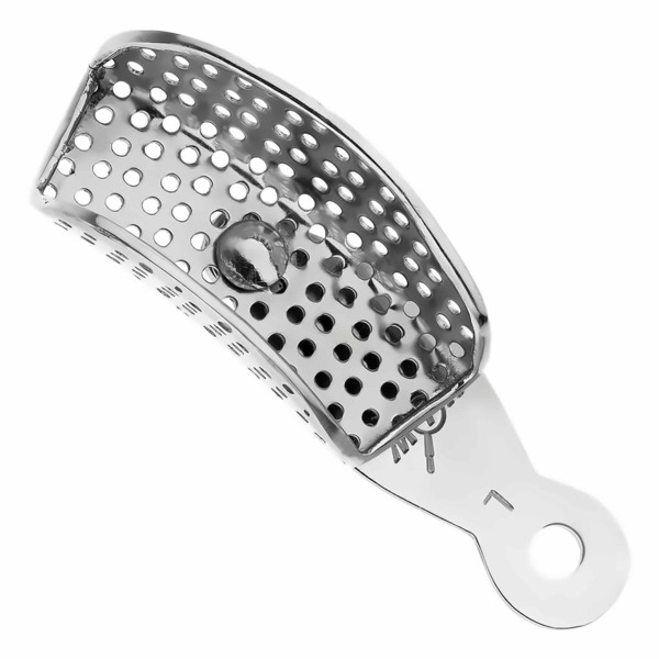 Ложка оттискная HLW, фрагментарная, перфорированная, подвижная, сталь, 1 шт - фото 1