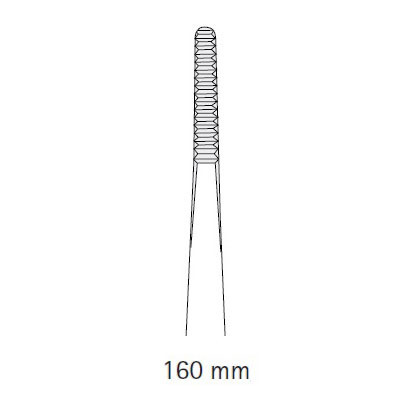 Пинцет анатомический Aesculap, прямой, средний, 160 мм - фото 1