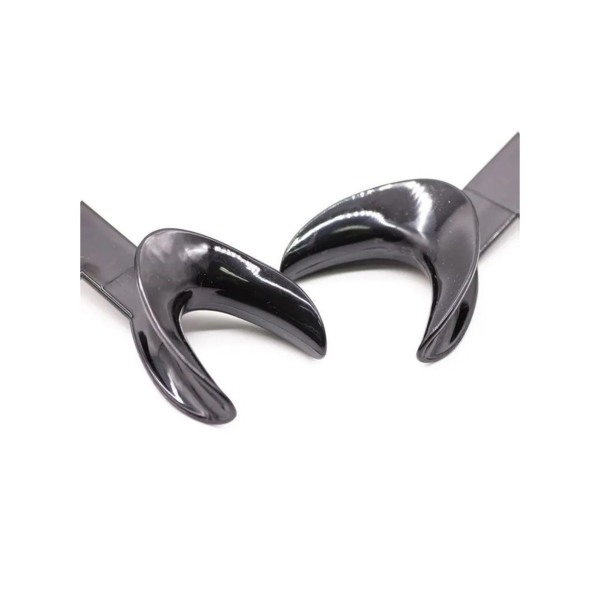 Ретрактор стоматологический Dentins, двусторонний, малый S, черный, 2 шт - фото 3