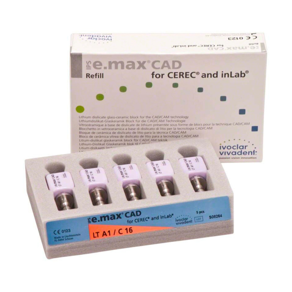 IPS e.max CAD PlanMill LT - блоки из дисиликата лития, цвет A1, C16, 5 шт - фото 1