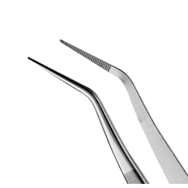 Пинцет перевязочный Hu-Friedy #2 USC, глянцевый, изогнутый - фото 1