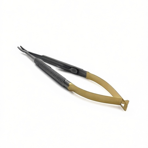 Иглодержатель SAMMAR International Кастровьехо, изогнутый, TВC, 140 мм, 1 шт - фото 2