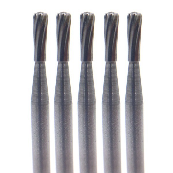 Бор твердосплавный CF47L, цилиндр остроконечный, D=1.4 мм, L=4.0 мм, FG, 5 шт - фото 0