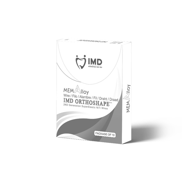 Дуга ортодонтическая IMD NITI MEMAlloy 0.012", сечение круглое, форма Damon, нижняя челюсть, 1 шт - фото 0