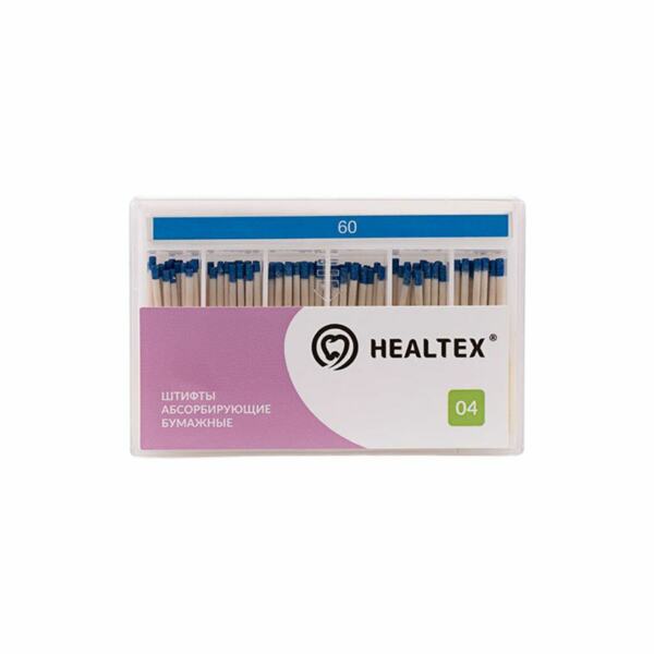 Штифты бумажные Healtex, абсорбирующие, без маркировки длины, №60/.04, 100 шт - фото 0
