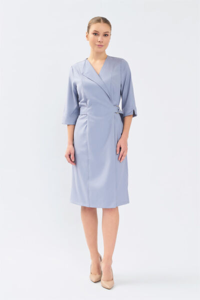 Халат-платье Тезис TZ150, серый, 48 - фото 0