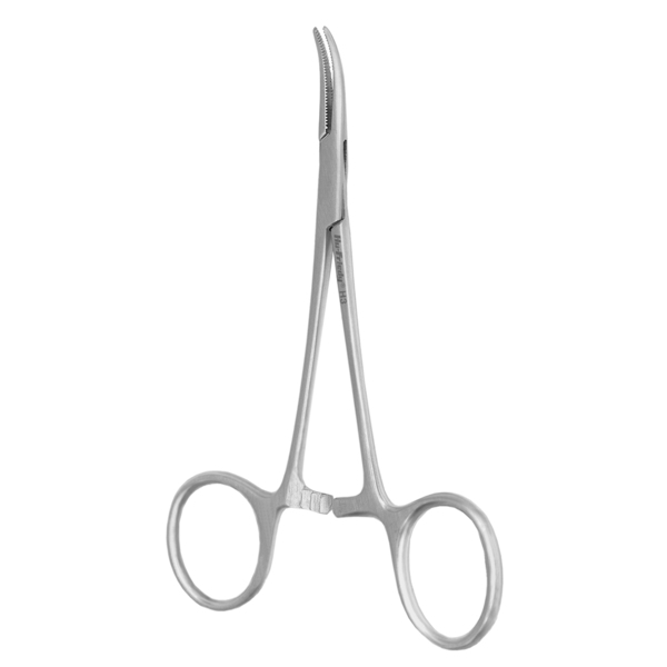 Зажим Halsted-Mosquito #3, кровоостанавливающий, изогнутый, 12 см - фото 0