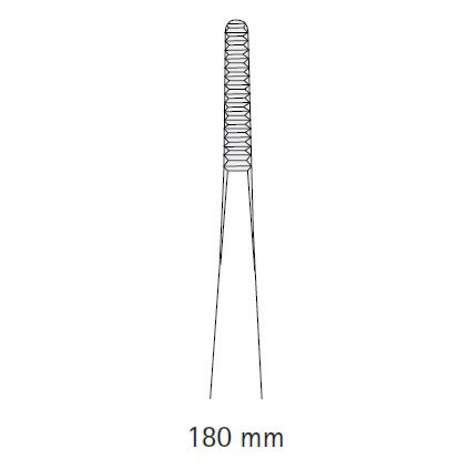 Пинцет анатомический Aesculap, прямой, средний, 180 мм - фото 1