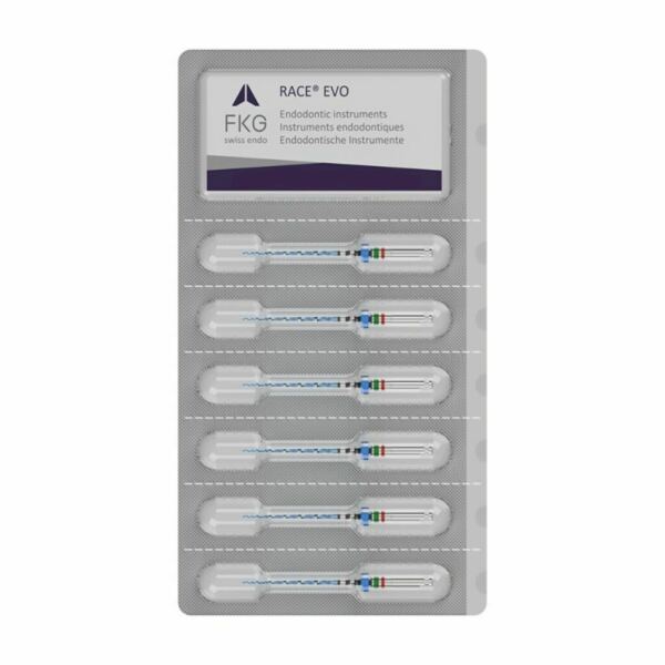 Файлы машинные FKG RACE EVO, стерильный, для формирования широких каналов, 25 мм, №35/.04, никель-титан, 6 шт - фото 1
