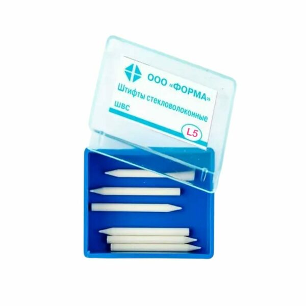 Штифт стекловолоконный внутриканальный ФОРМА ШВС №L5, для реставрации зуба, цилиндр, L=165 мм, 6 шт - фото 0