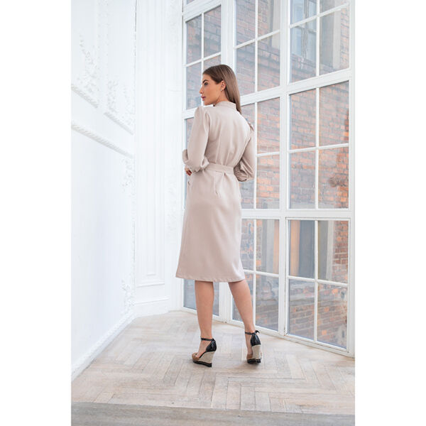 Платье Dr. Nice «Beauty» на пуговицах, бежевый, 50 - фото 4