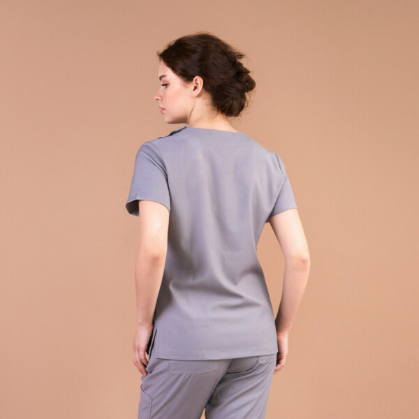 Туника медицинская женская Тезис TZ300, серо-бежевый, 58 - фото 1