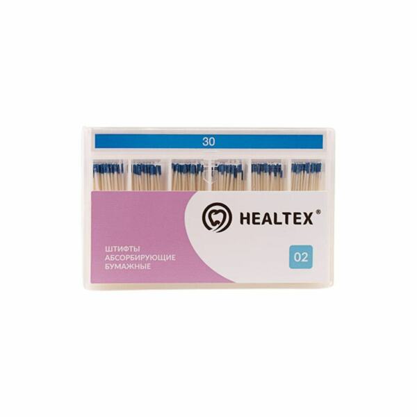 Штифты бумажные Healtex, абсорбирующие, без маркировки длины, №30/.02, 200 шт - фото 0